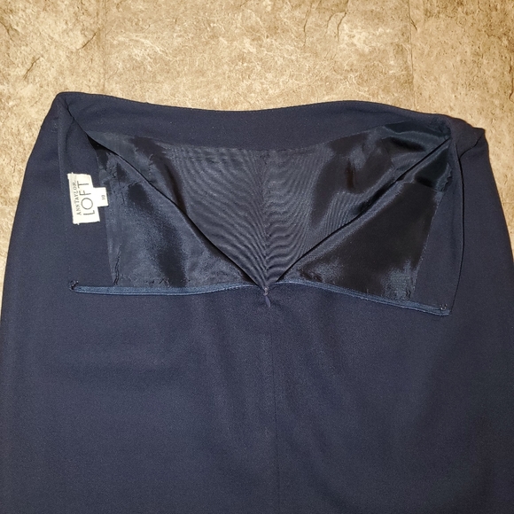 Ann Taylor LOFT Dark blue pencil skirt - Picture 3 of 4
